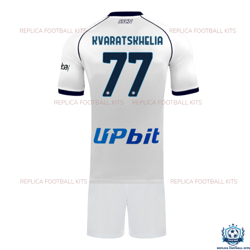 Napoli Away Kid Replica Kits KVARATSKHELIA 77