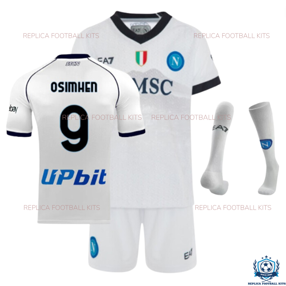 Napoli Away Kid Replica Kits OSIMHEN 9