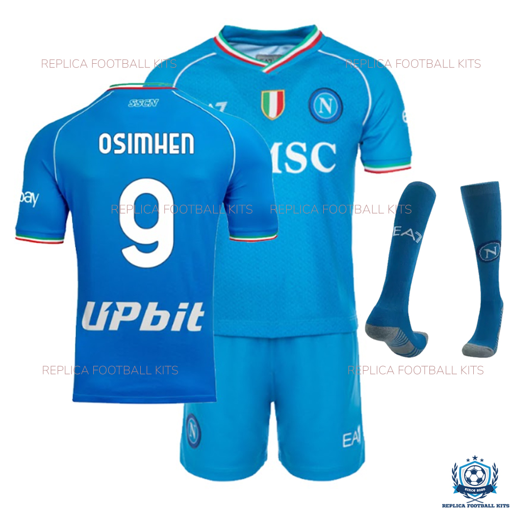 Napoli Home Kid Replica Kits OSIMHEN 9