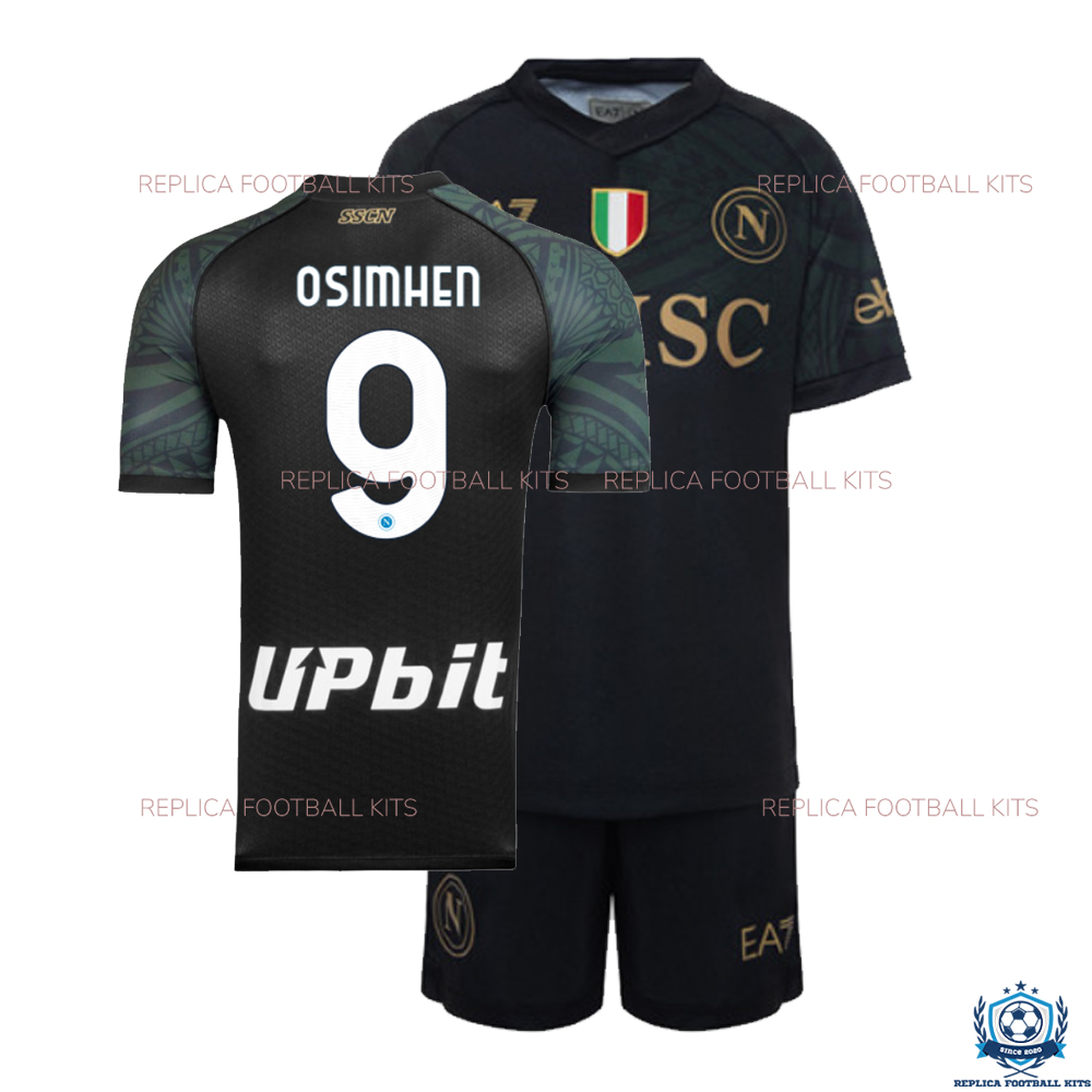 Napoli Third Kid Replica Kits OSIMHEN 9