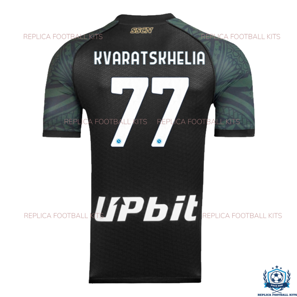 Napoli Third Men Replica Shirts KVARATSKHELIA 77