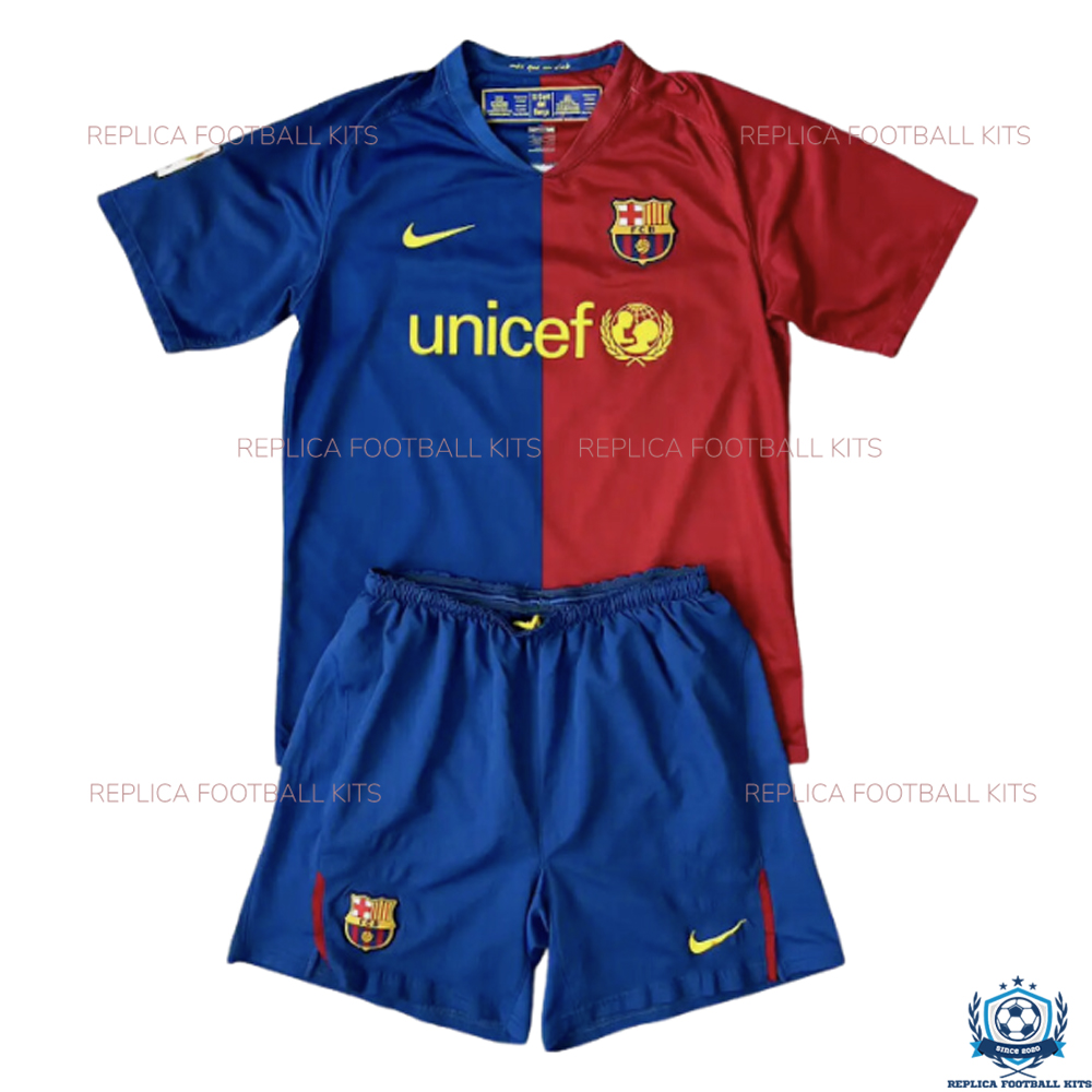 Barcelona Home Kids Replica Kit 2008/09