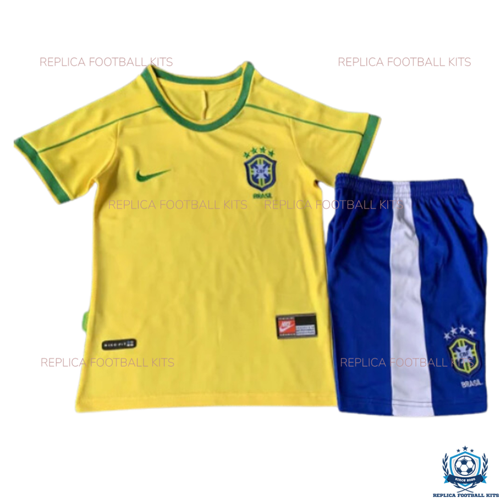 Retro Brazil Home Kids Replica Kit