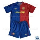 Barcelona Home Kids Replica Kit 2008/09 - Front View