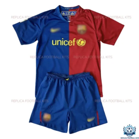 Barcelona Home Kids Replica Kit 2008/09 - Front View