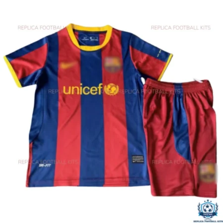 Barcelona Home Kids Replica Kit 2010/11 - Front View