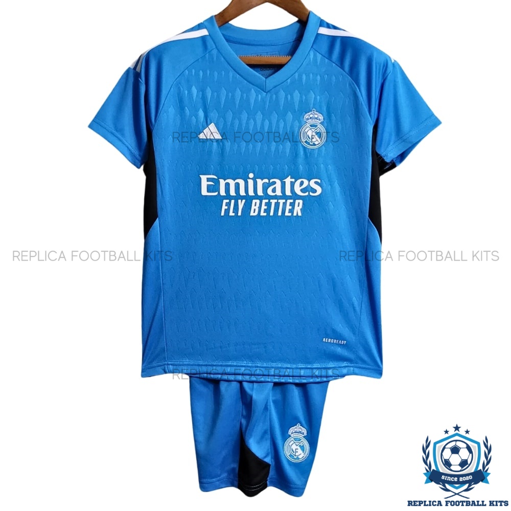 Real Madrid Blue GoalKeeper Kids Replica Kit