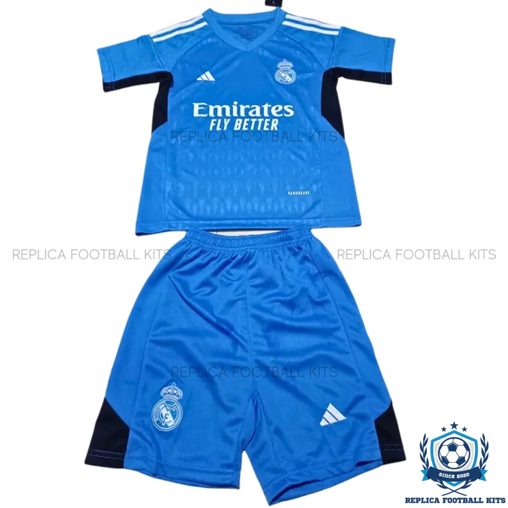 Real Madrid Blue GoalKeeper Kids Replica Kit