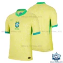 Brazil Home Fans Men Replica Shirt 2024 - overview