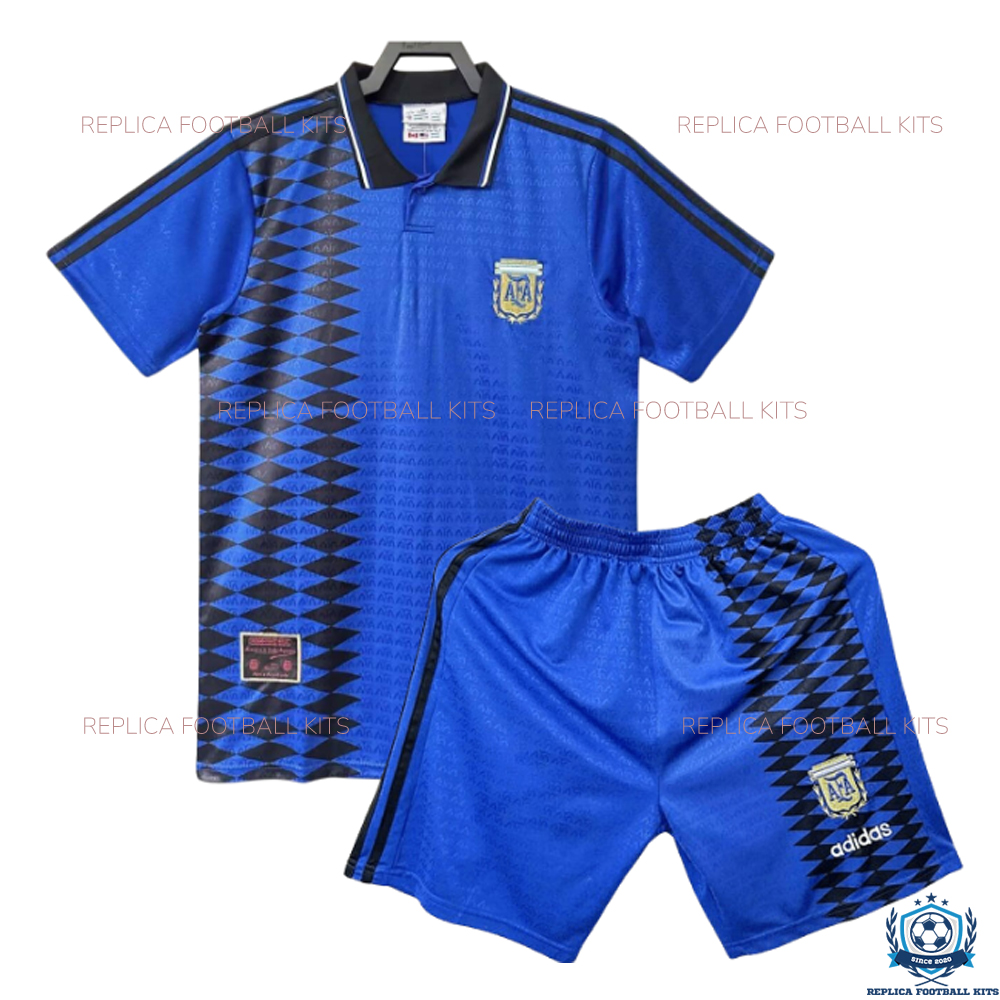 Retro Argentina Away Kid Replica Kit 1994