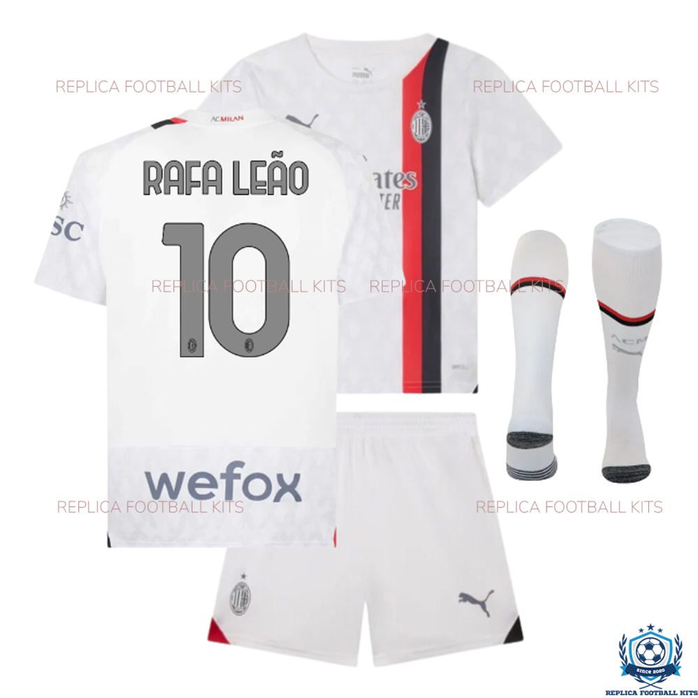 AC Milan Away Kids Replica Kit RAFA LEÃO 10