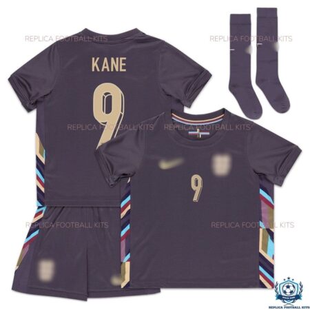 England Away Kid Kit 2024 - With Socks - KANE 9 - Front View