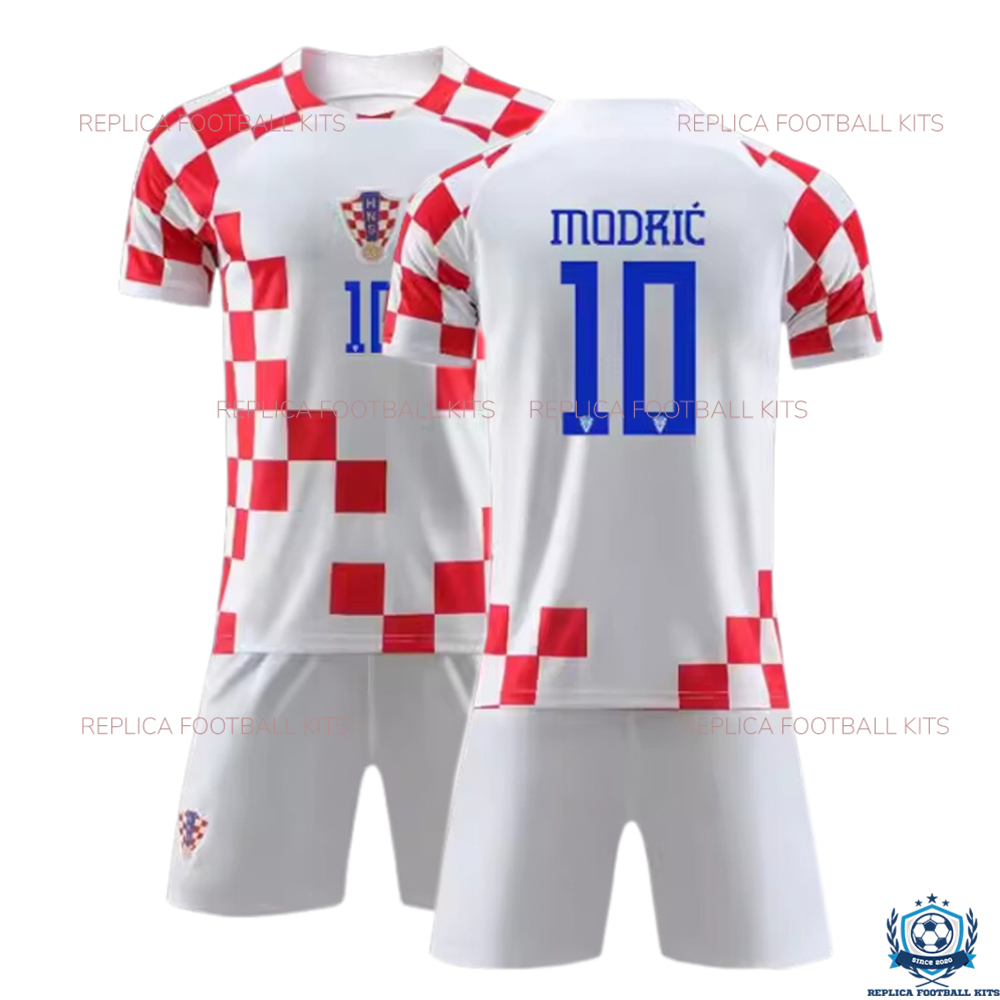 Croatia Home Kid Replica Kit 2024 MODRIĆ 10