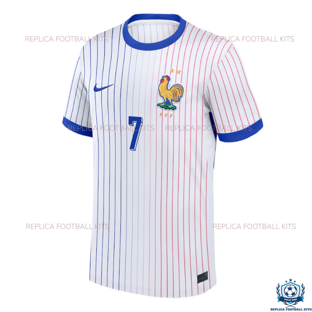 France Away Men Replica Shirts 2024 GRIEZMANN 7