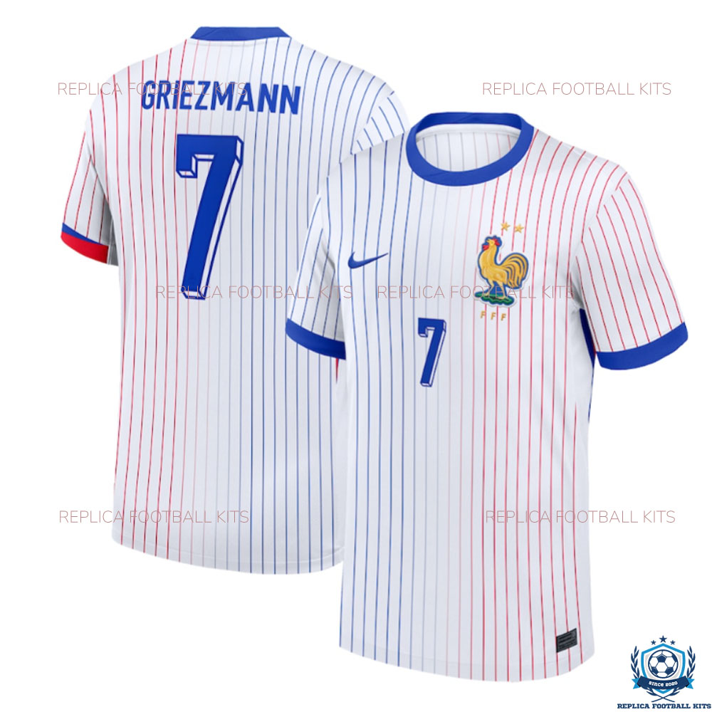 France Away Men Replica Shirts 2024 GRIEZMANN 7