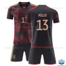 Germany Away Kid Replica Kit 2022 MÜLLER 13 - Front View