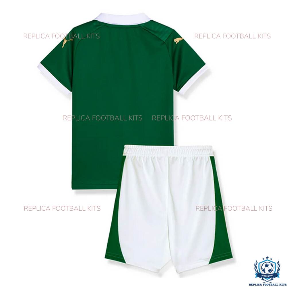 Back View Of Palmeiras Home Kid Replica Kits 24/25