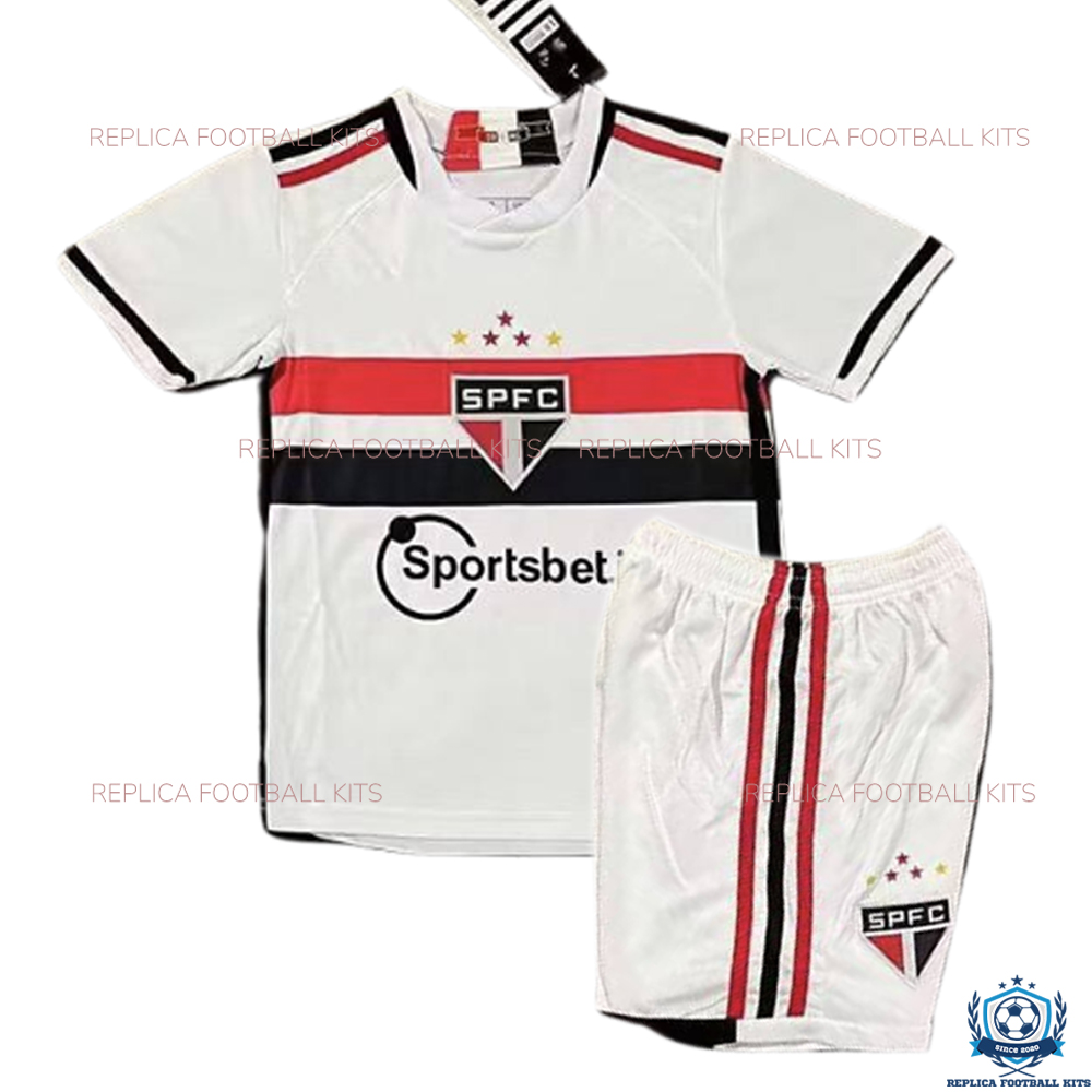 São Paulo Home Kid Replica Kits 24/25