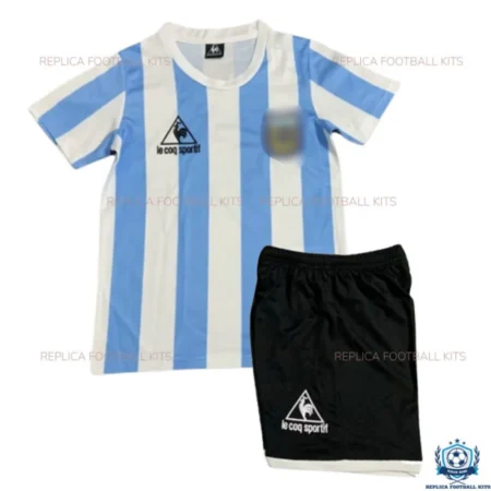 Retro Argentina Home Kid Replica Kit 1986 - Front View