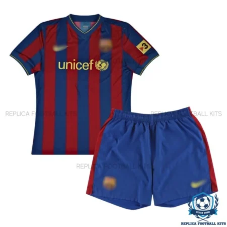 Barcelona Home Kids Replica Kit 2009/10 - Front View