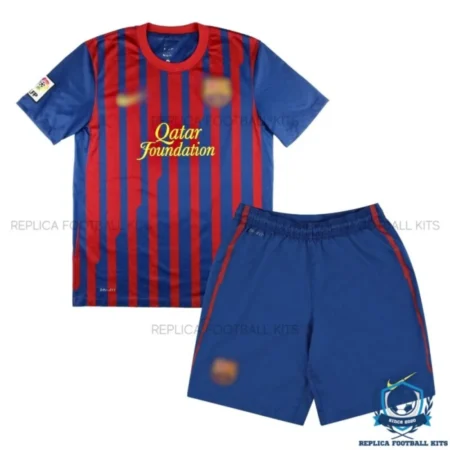 Barcelona Home Kids Replica Kit 2011/12 - Front View