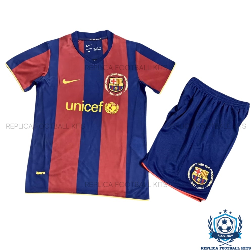 Barcelona Home Kids Replica Kit 2007/08