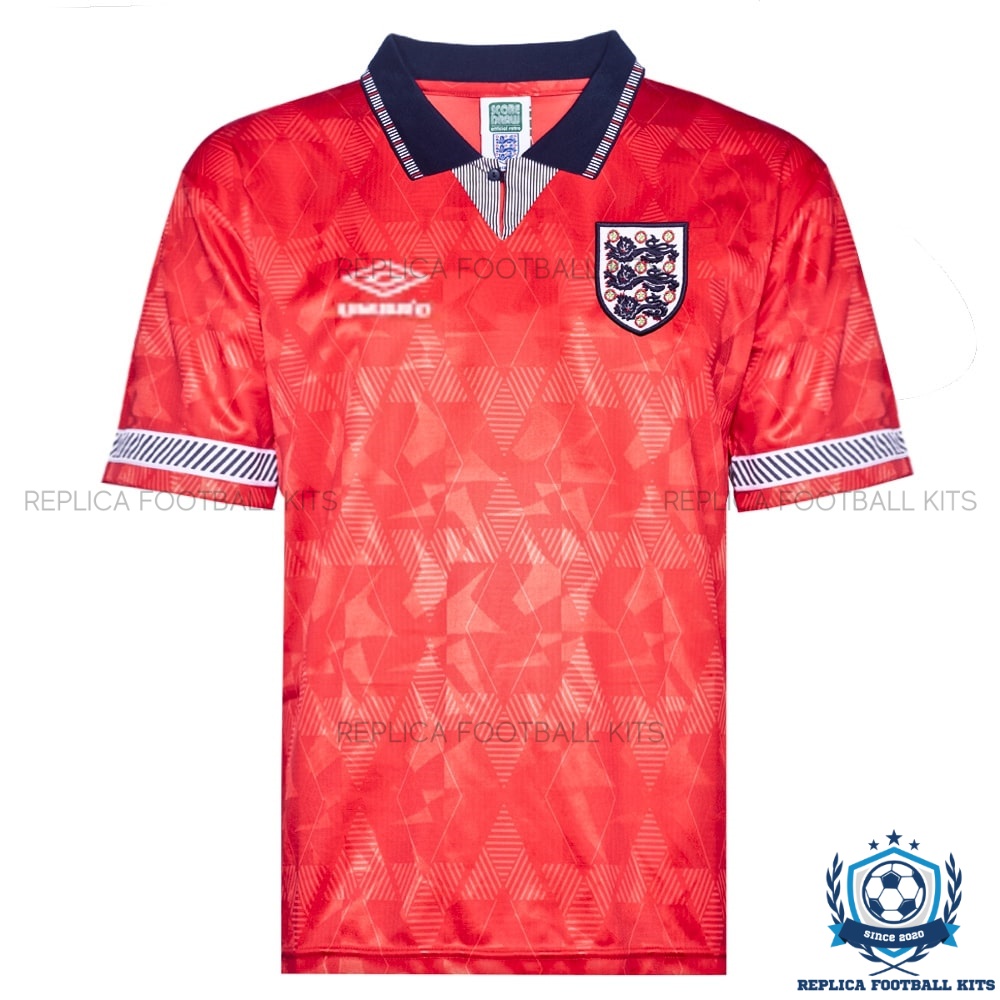 England Away Men Replica Shirt 1990