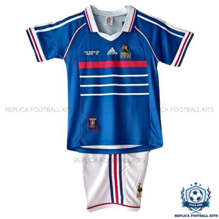 France Home Kid Replica Kits 1998