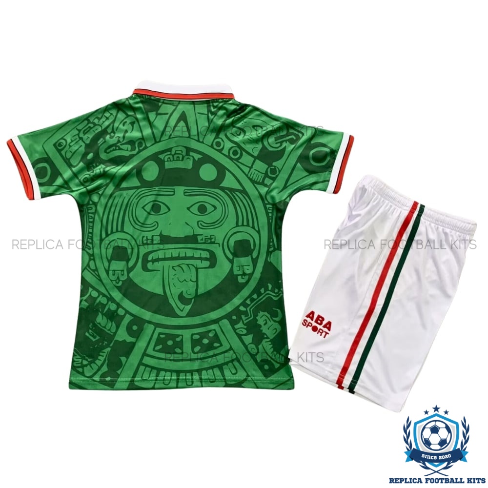 Mexico Home Kid Replica Football Kit 1998