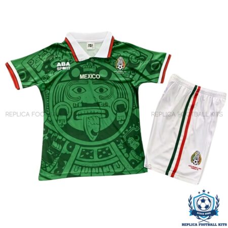 Mexico Home Kid Replica Football Kit 1998