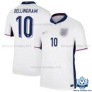 England Home Men Replica Shirt 2024 BELLINGHAM 10 - overview