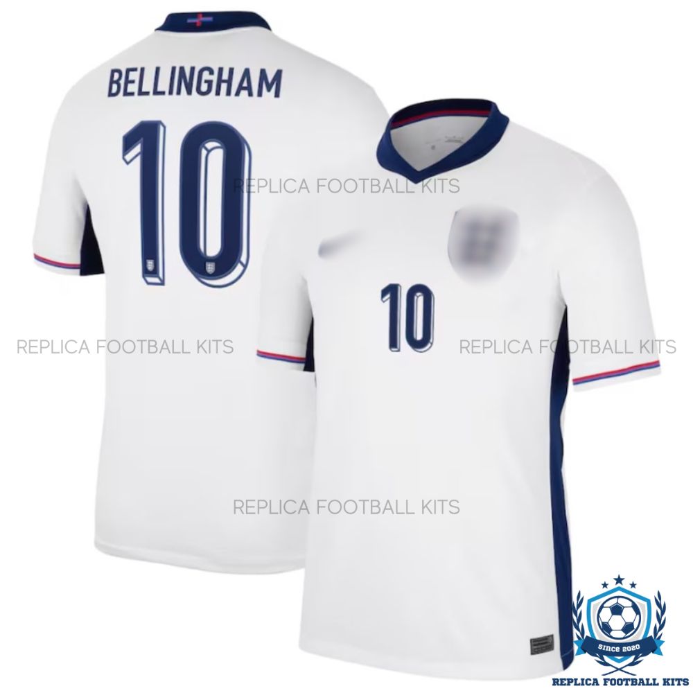 England Home Men Replica Shirt 2024 BELLINGHAM 10 - overview
