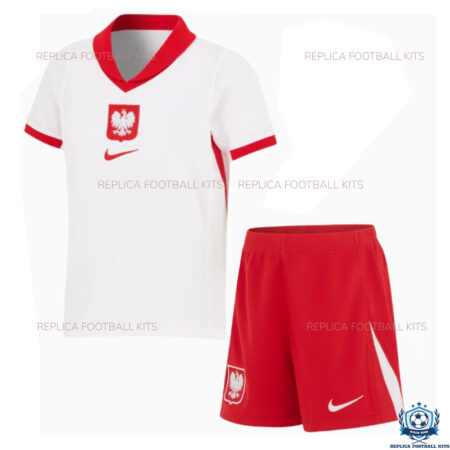 Poland Home Kid Replica Kits 2024 - Front View