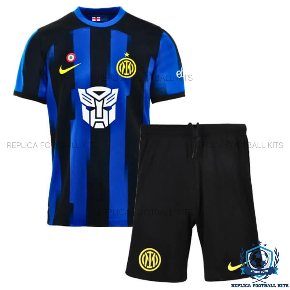 Inter Milan Home Transformers Kids Replica Kit