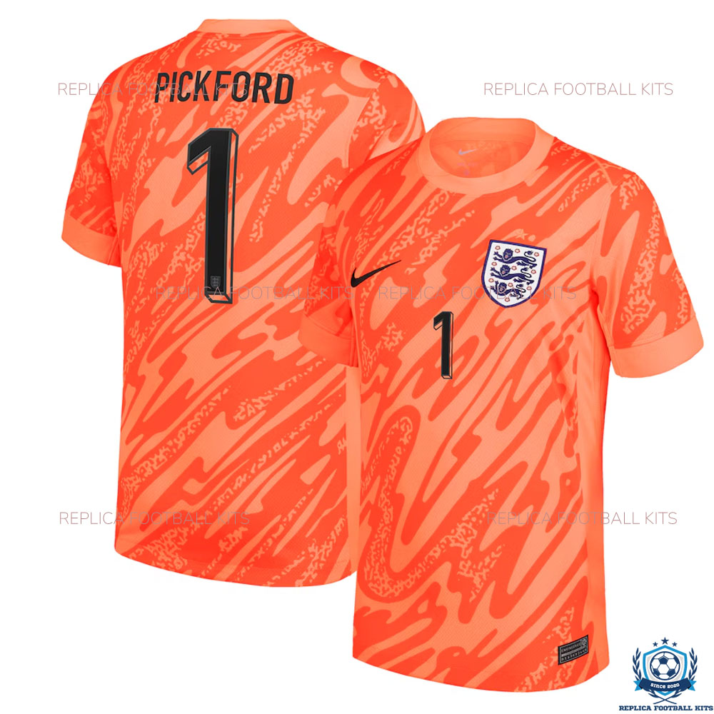 England Goalkeeper Men Replica Shirt 2024/25 PICKFORD 1