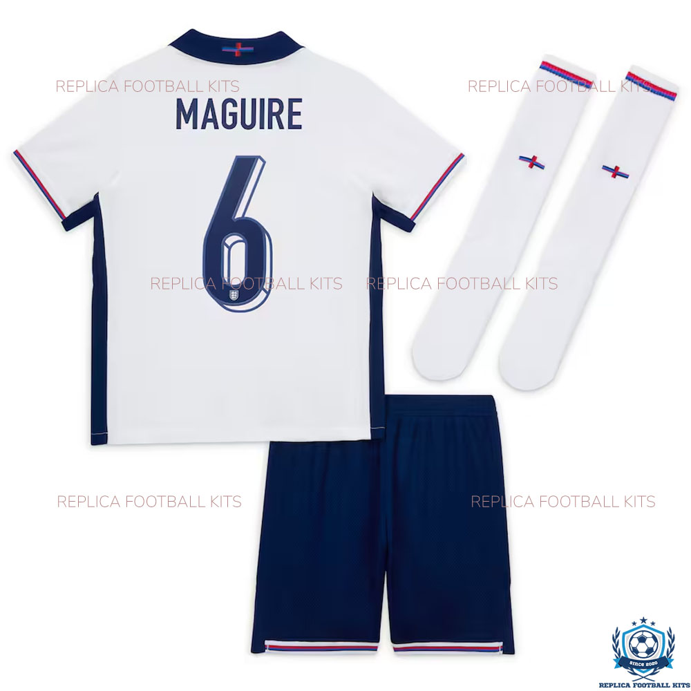 England Home Kid Replica Kits 2024 MAGUIRE 6