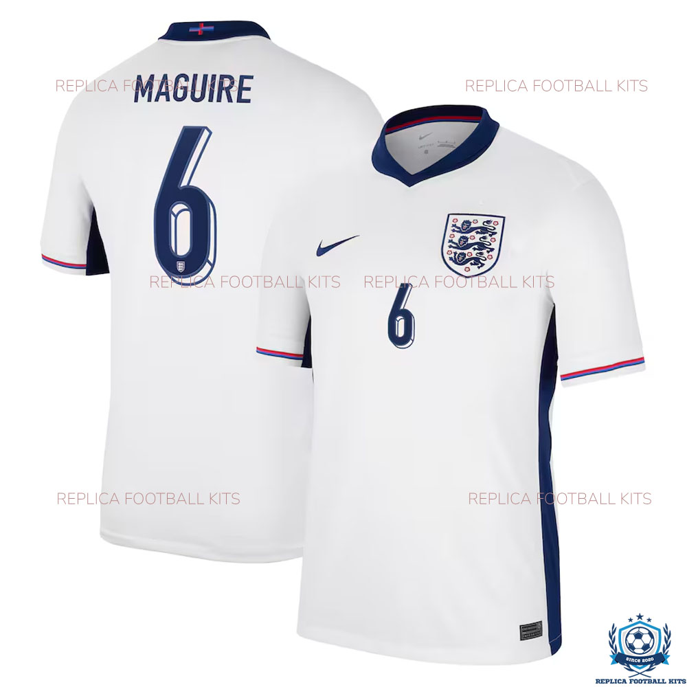 England Home Men Replica Shirt 2024 MAGUIRE 6