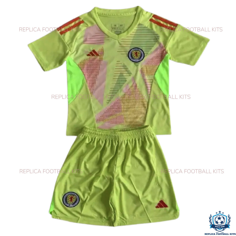 Scotland Green Goalkeeper Kid Replica Kits 2024