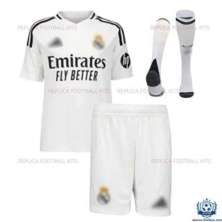 Real Madrid Home Kids Replica Football Kit 2024/25 - Front View