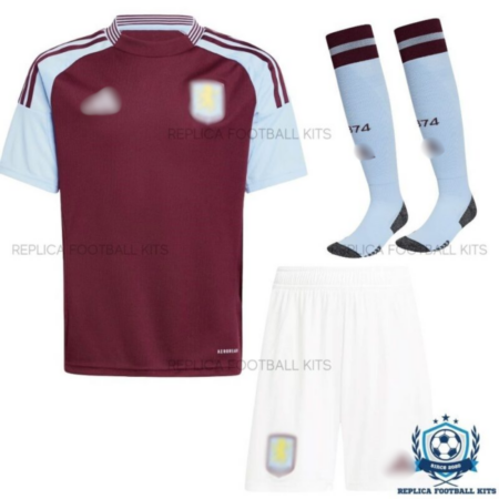 Aston Villa Home Kids Replica Football Kit 2024/25 - overview