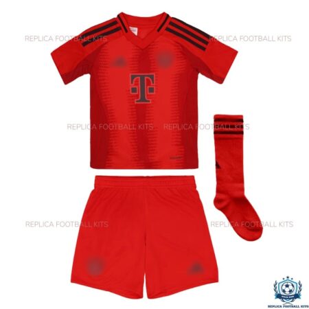 Bayern Munich Red GK Kid Kit 2024-25 With Socks - frontview