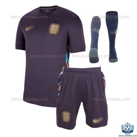 England Away Adult Replica Kit 2024 - Front View