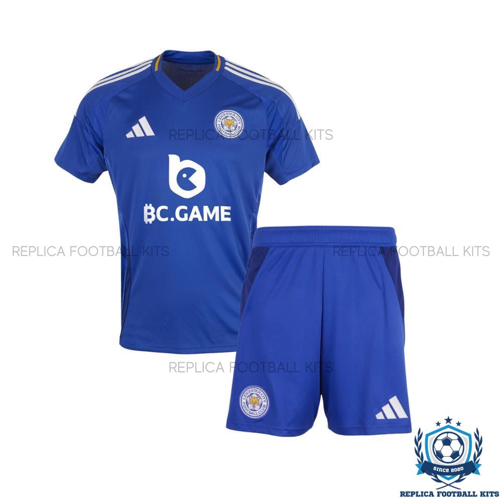 Leicester City Home Kid Replica Football Kit 2024/25 - Front View