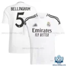 Real Madrid BELLINGHAM 5 Home Men Replica Football Shirt 2024/25 - Over View