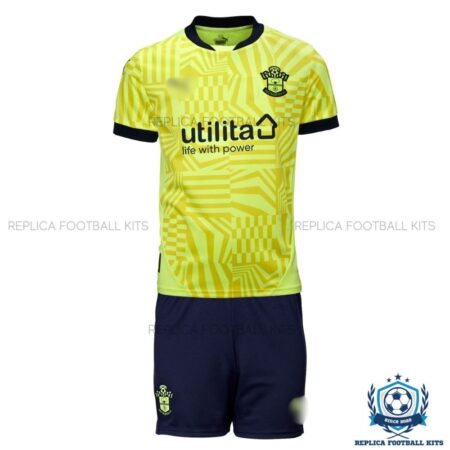 Southampton Away Kid Replica Kit 24/25 - Front View No Sock