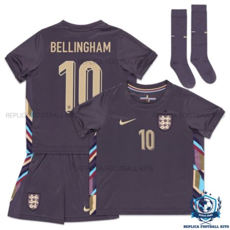England Away Kid Replica Kits 2024 BELLINGHAM 10 - Overview