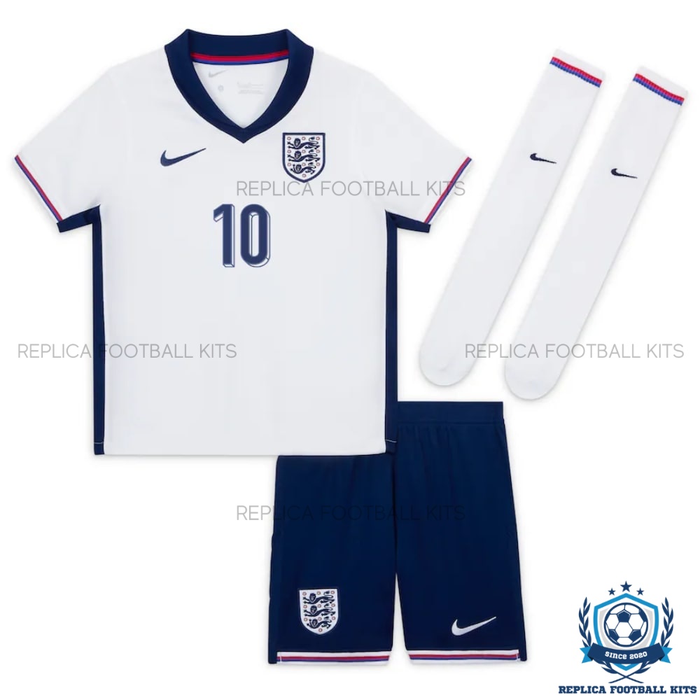 England Home Kid Replica Kits 2024 BELLINGHAM 10