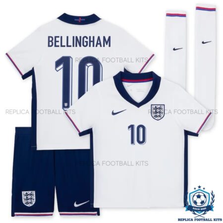 England Home Kid Replica Kits 2024 BELLINGHAM 10