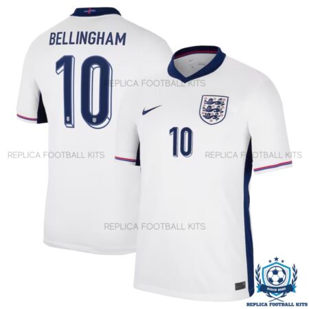 England Home Men Replica Shirt 2024 BELLINGHAM 10