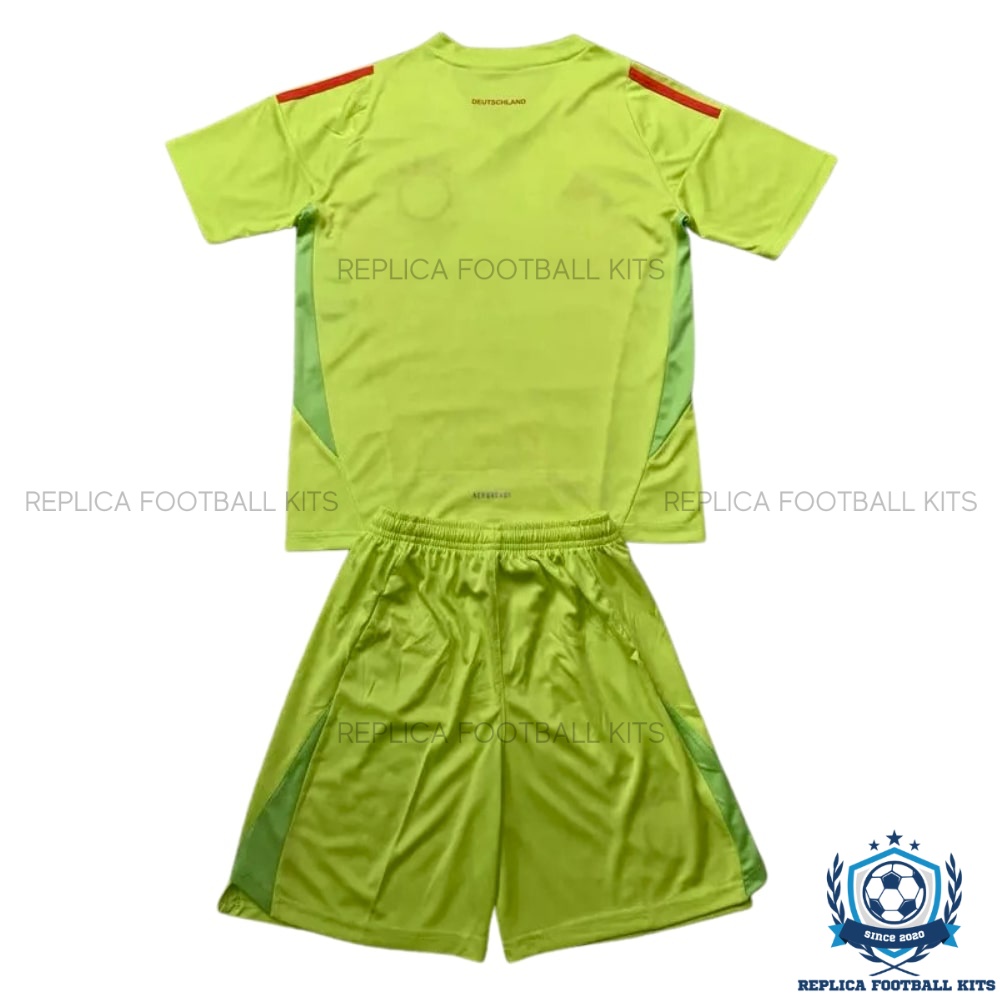 Germany Goalkeeper Yellow Kid Replica Football Kit 2024